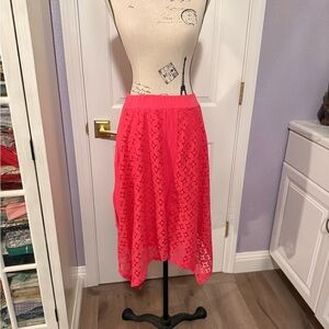Elegant Pink Lace Skirt